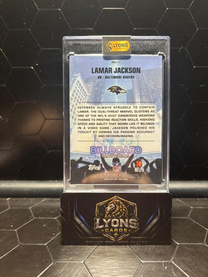 2026 Topps Flagship Lamar Jackson #BM-17 Billboard Material SSP