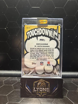 2026 Topps Flagship Sam Darnold #TD-17 Touchdown! SSP