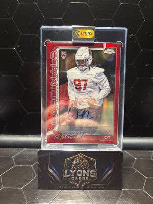 2025 Topps Chrome Walter Nolen #RRA-WN Red Refractor Auto 4/5 RC