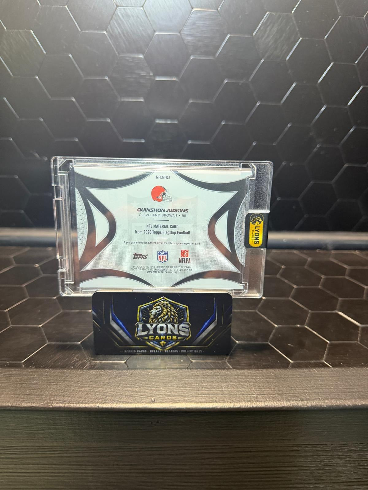 2026 Topps Flagship Quinshon Judkins #NFLM-QJ NFL Material Relic