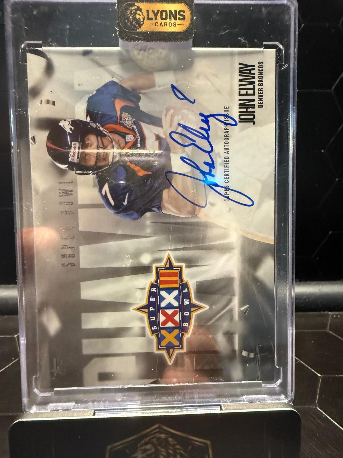 2016 Topps John Elway #SBGS-JEL Super Bowl XXXIII Postseason Auto