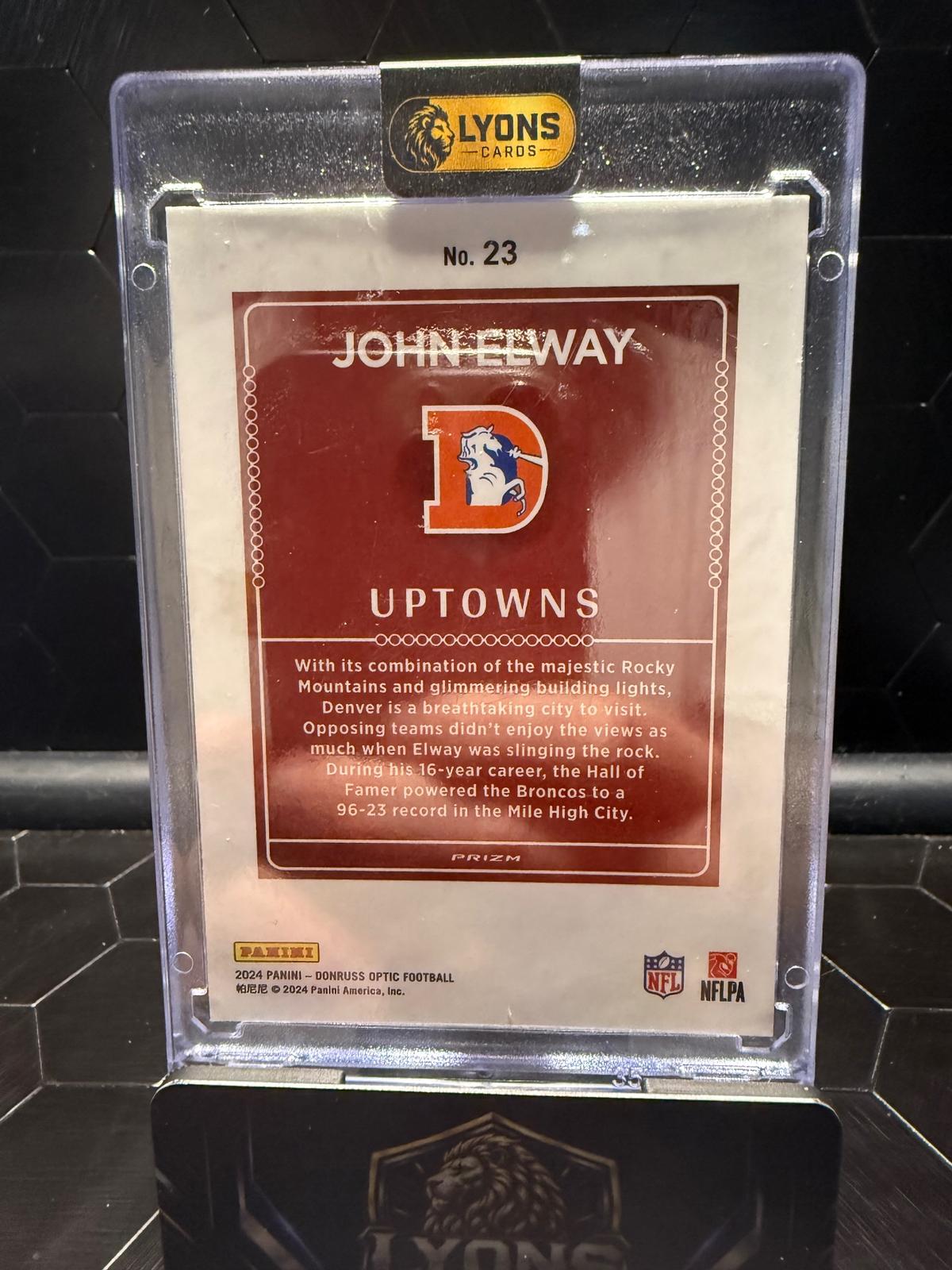 2024 Donruss Optic John Elway #23 Uptown
