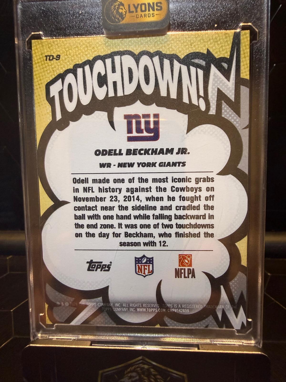 2026 Topps Odell Beckham Jr. #TD-9 Touchdown! Giants