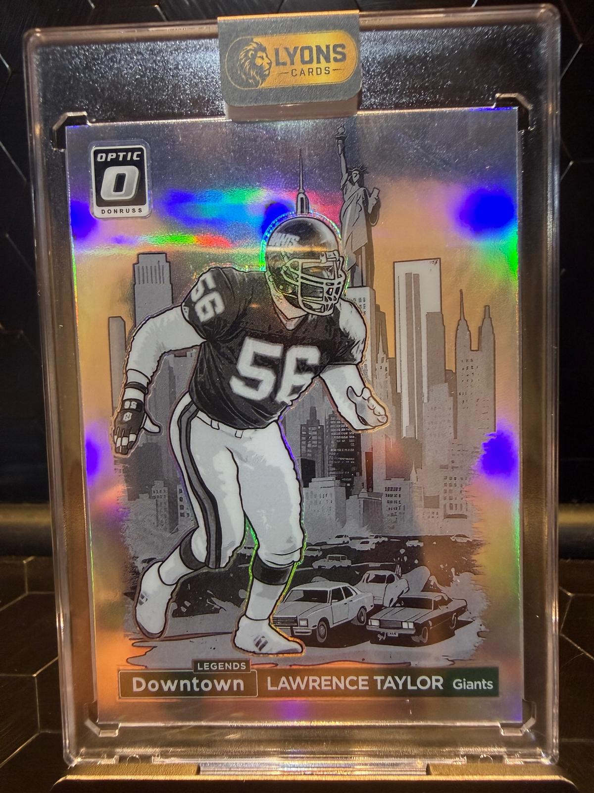 2024 Panini Donruss Optic Lawrence Taylor #10 Downtown Legends SSP