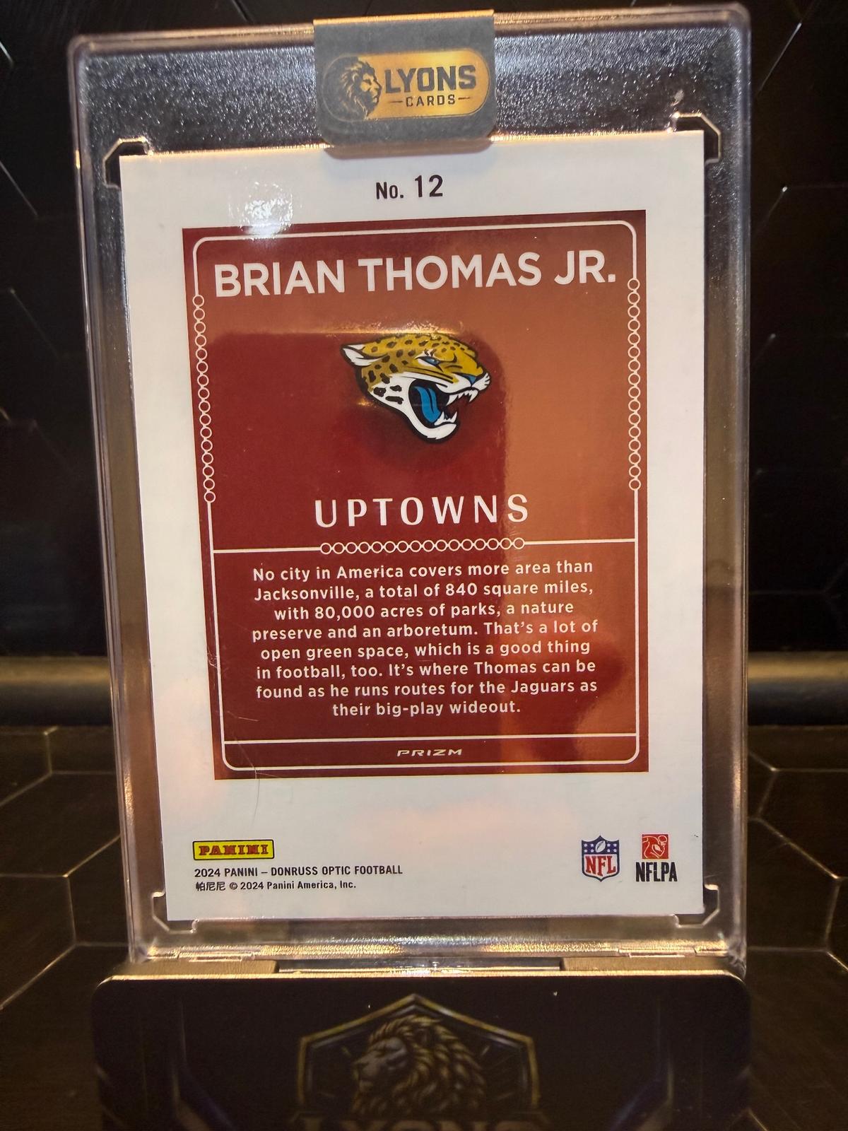 2024 Donruss Optic Brian Thomas Jr. #12 Uptowns RC