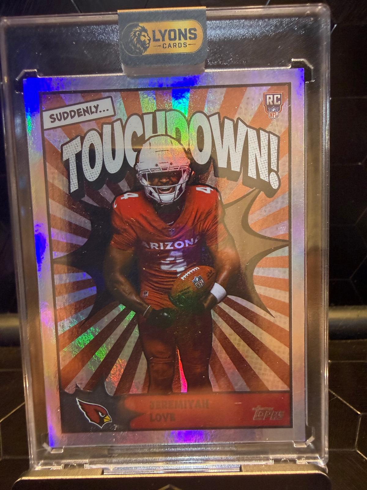2026 Topps Flagship Jeremiyah Love #TD-36 “Suddenly… Touchdown!” RC SSP