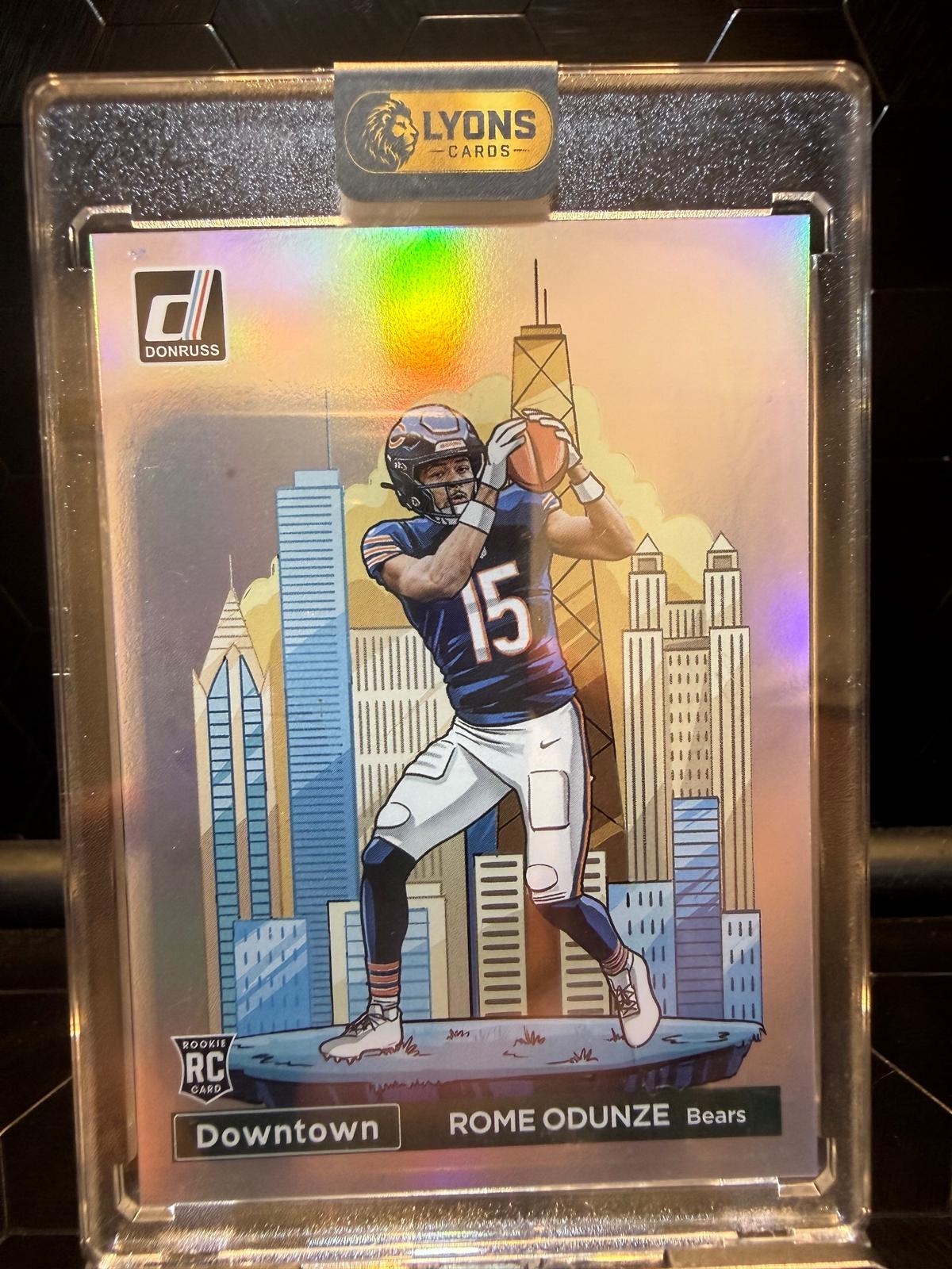2024 Panini Donruss Rome Odunze #15 Downtown RC