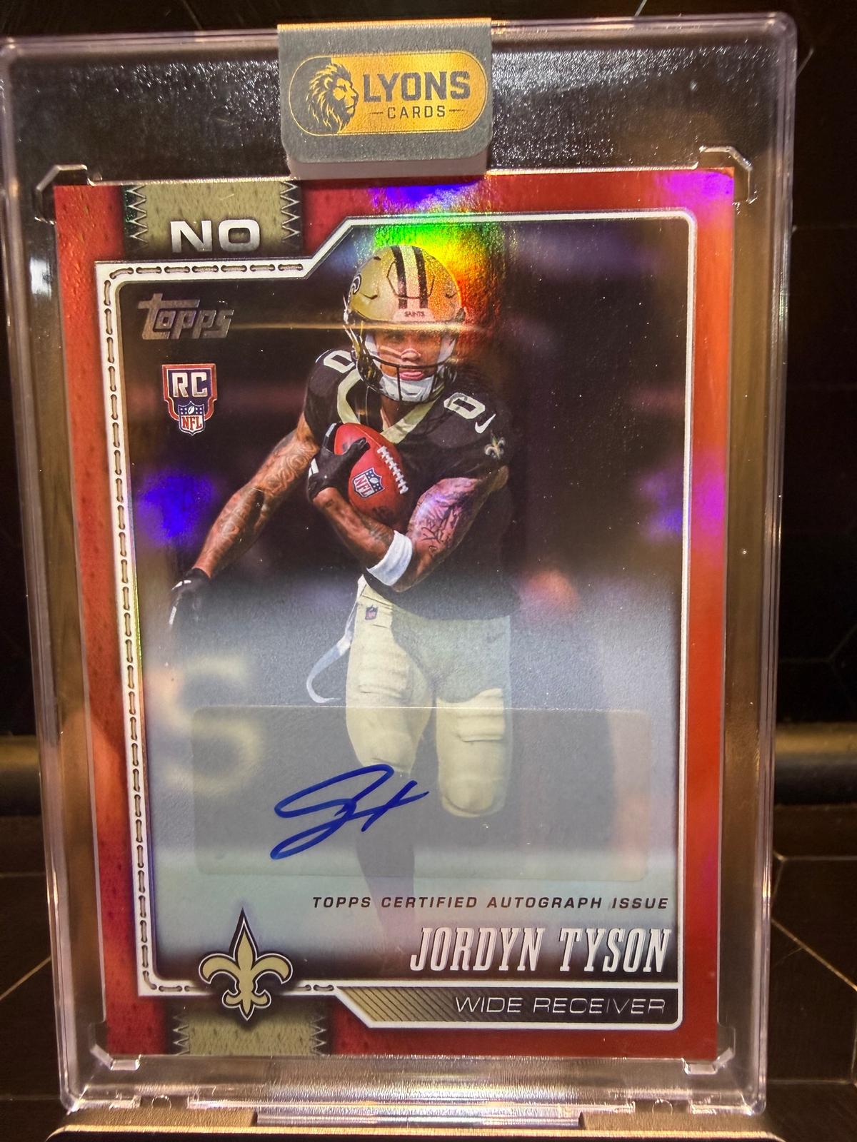 2026 Topps Flagship #320 Jordyn Tyson Auto