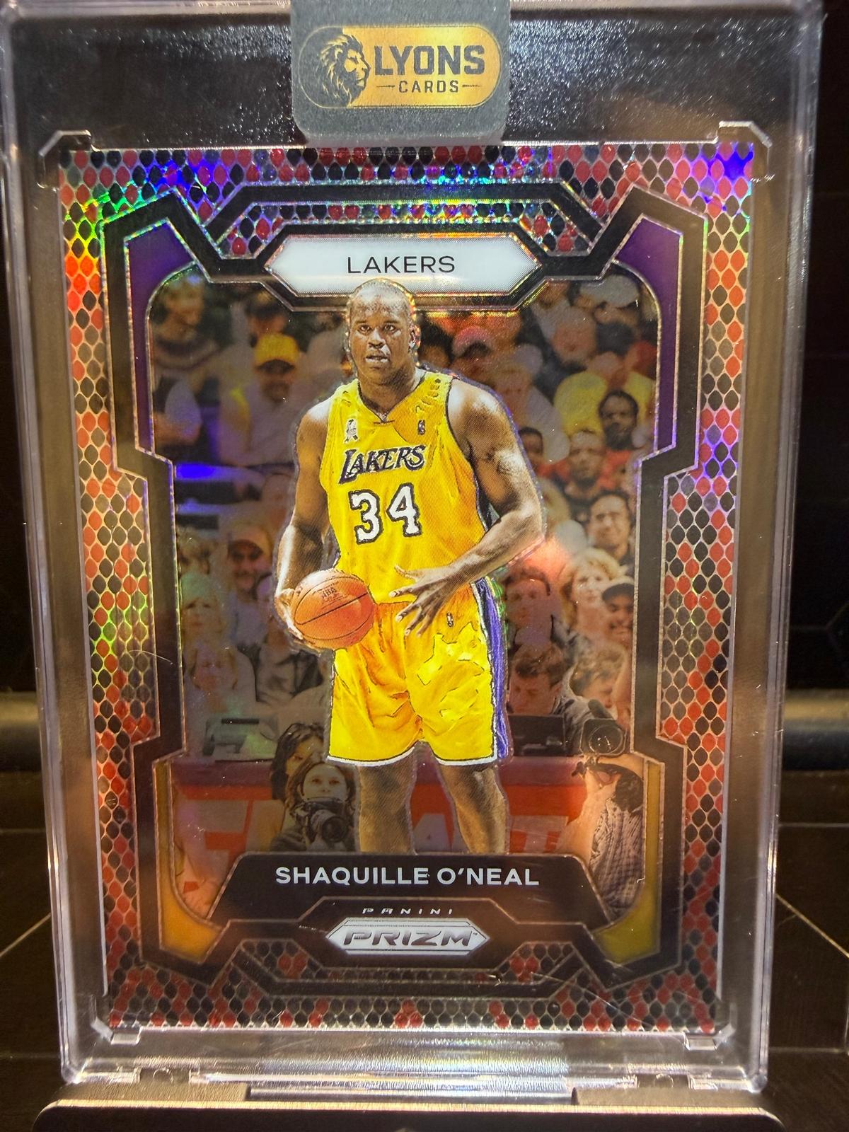 2023-24 Panini Prizm Shaquille O’Neal #181 King Snakeskin SSP