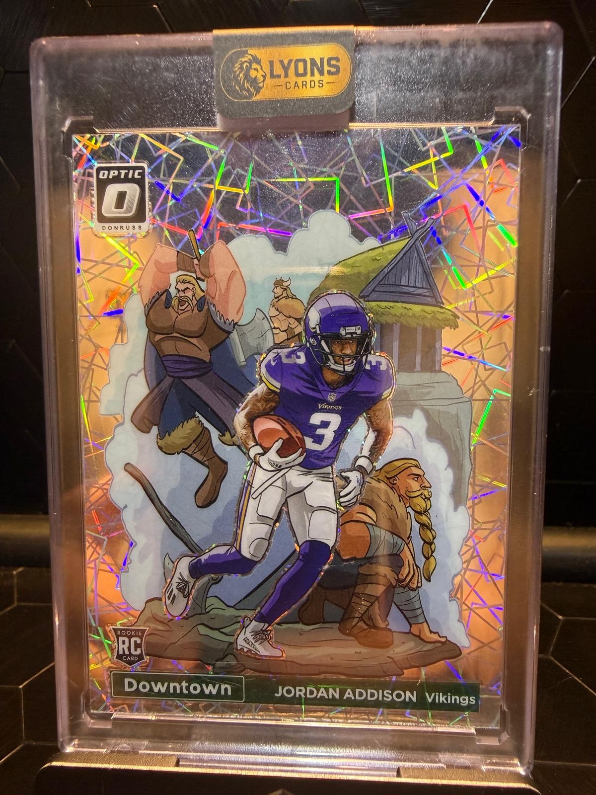 2023 Panini Donruss Optic #D-18 Jordan Addison Downtown