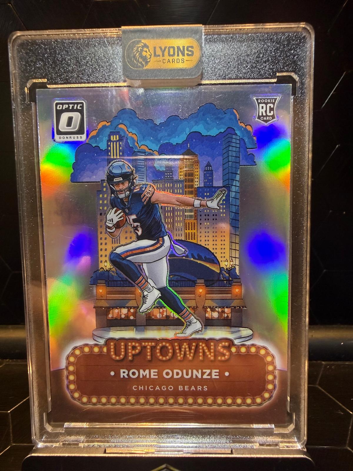 2024 Donruss Optic Rome Odunze #11 Uptowns Prizm RC SSP