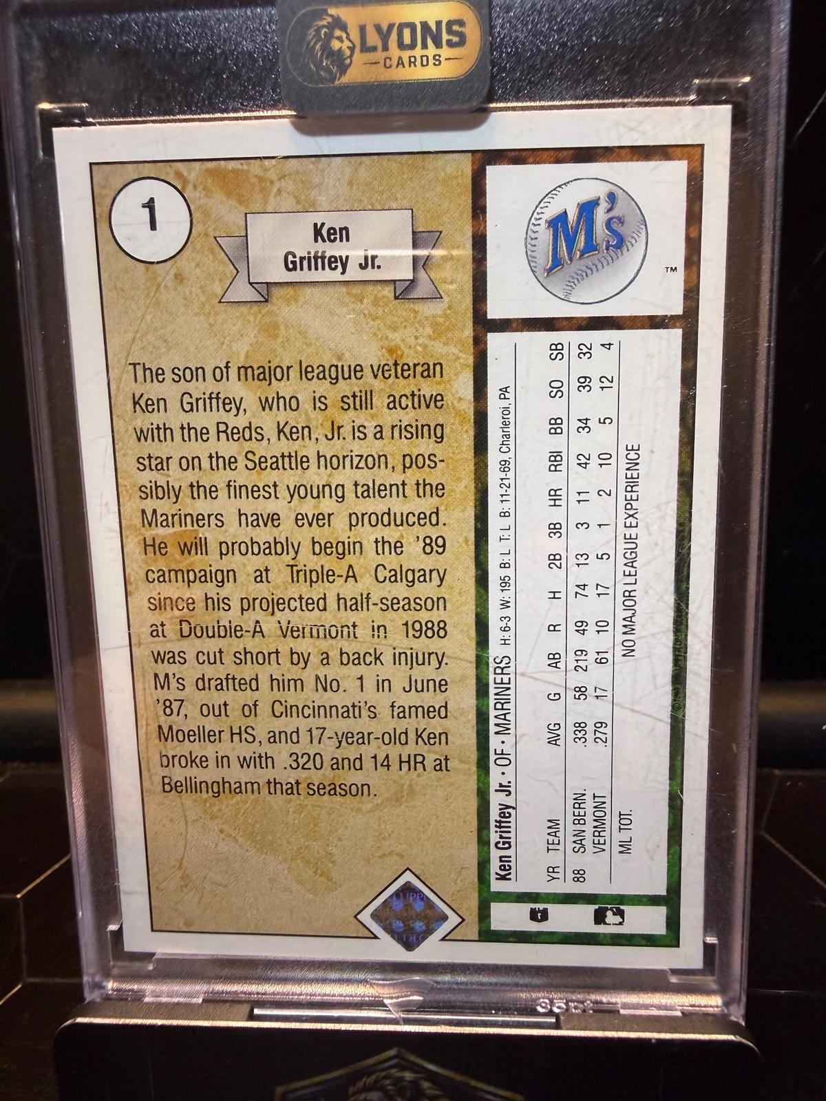 1989 Upper Deck Ken Griffey Jr. #1 Star Rookie