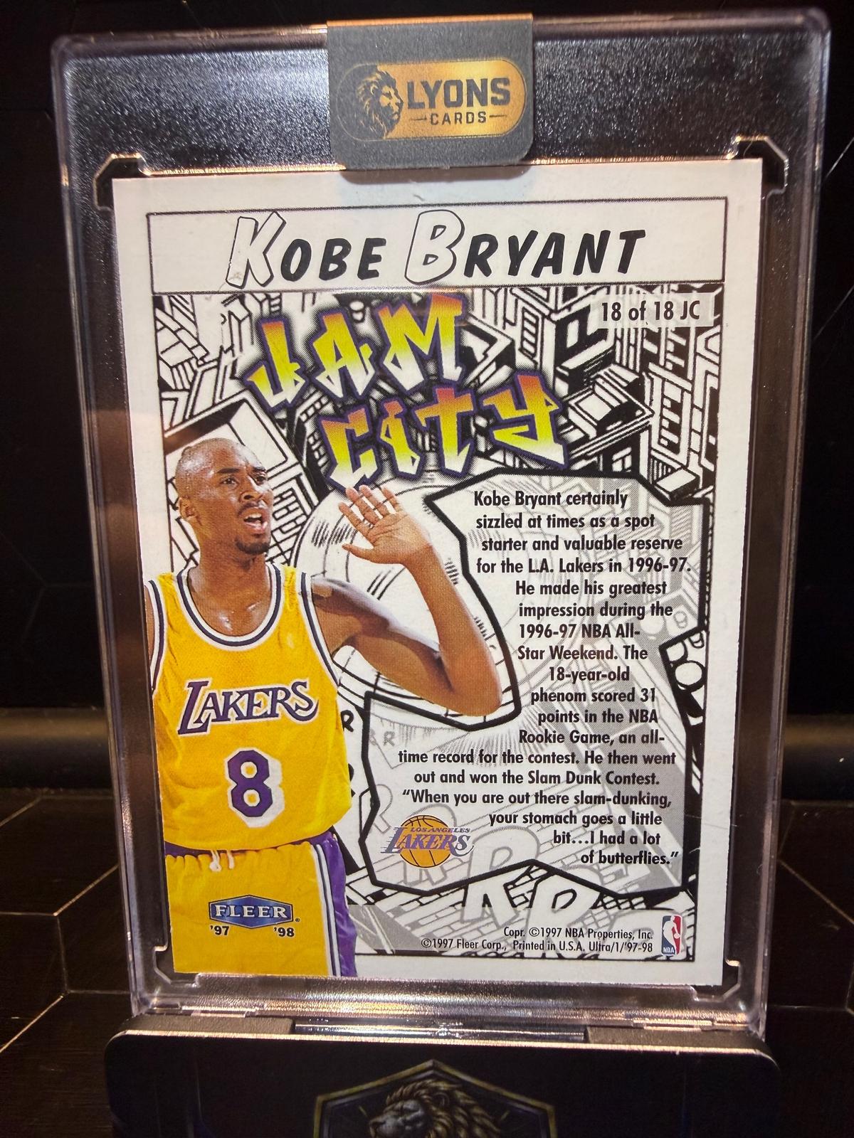 1997-98 Fleer Ultra #18 JC Kobe Bryant Jam City