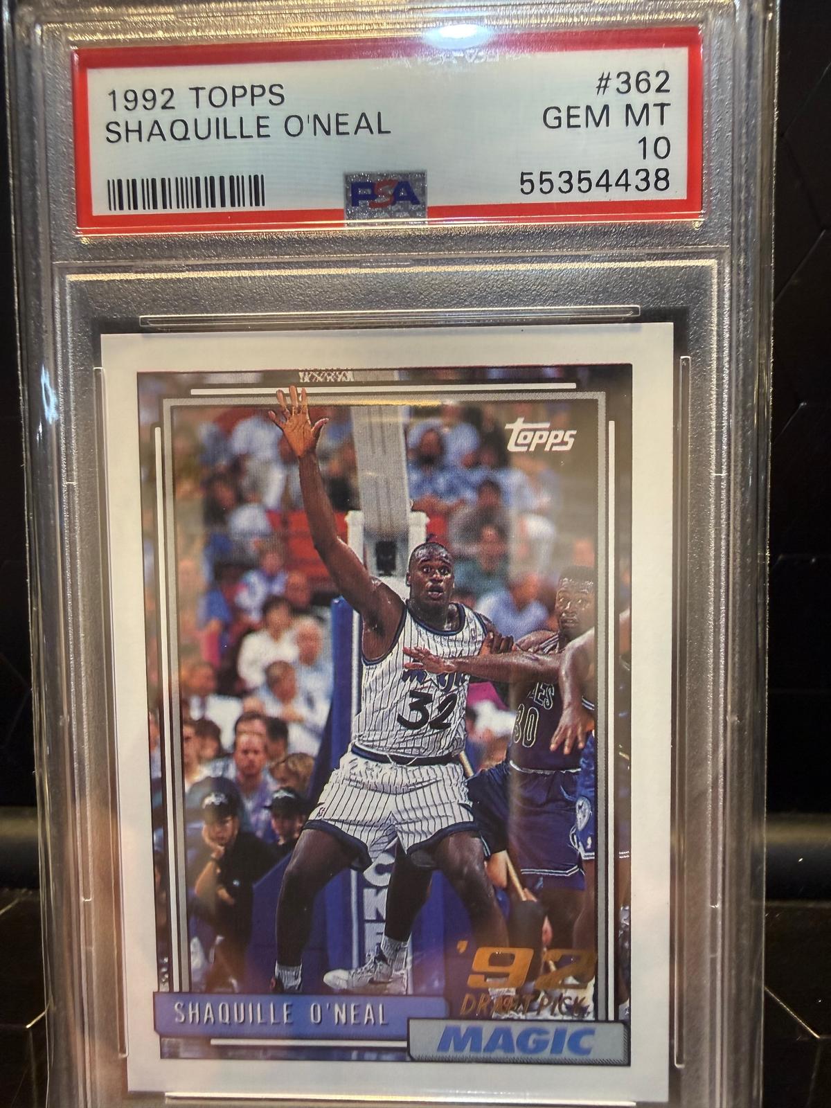 1992 Topps Shaquille O'Neal #362 RC PSA 10