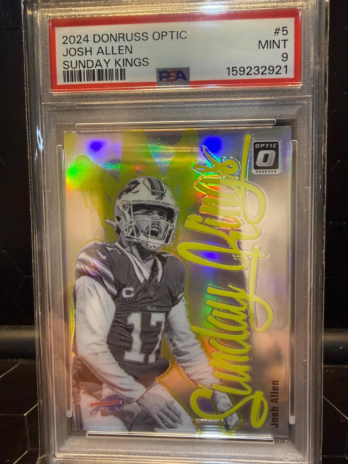 2024 Donruss Optic Josh Allen #5 Sunday Kings PSA 9