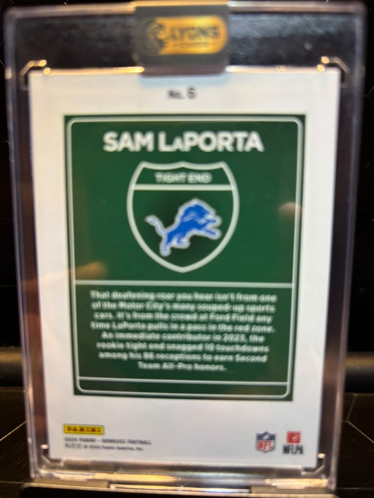 2024 Panini Donruss Sam LaPorta #6 Downtown SSP