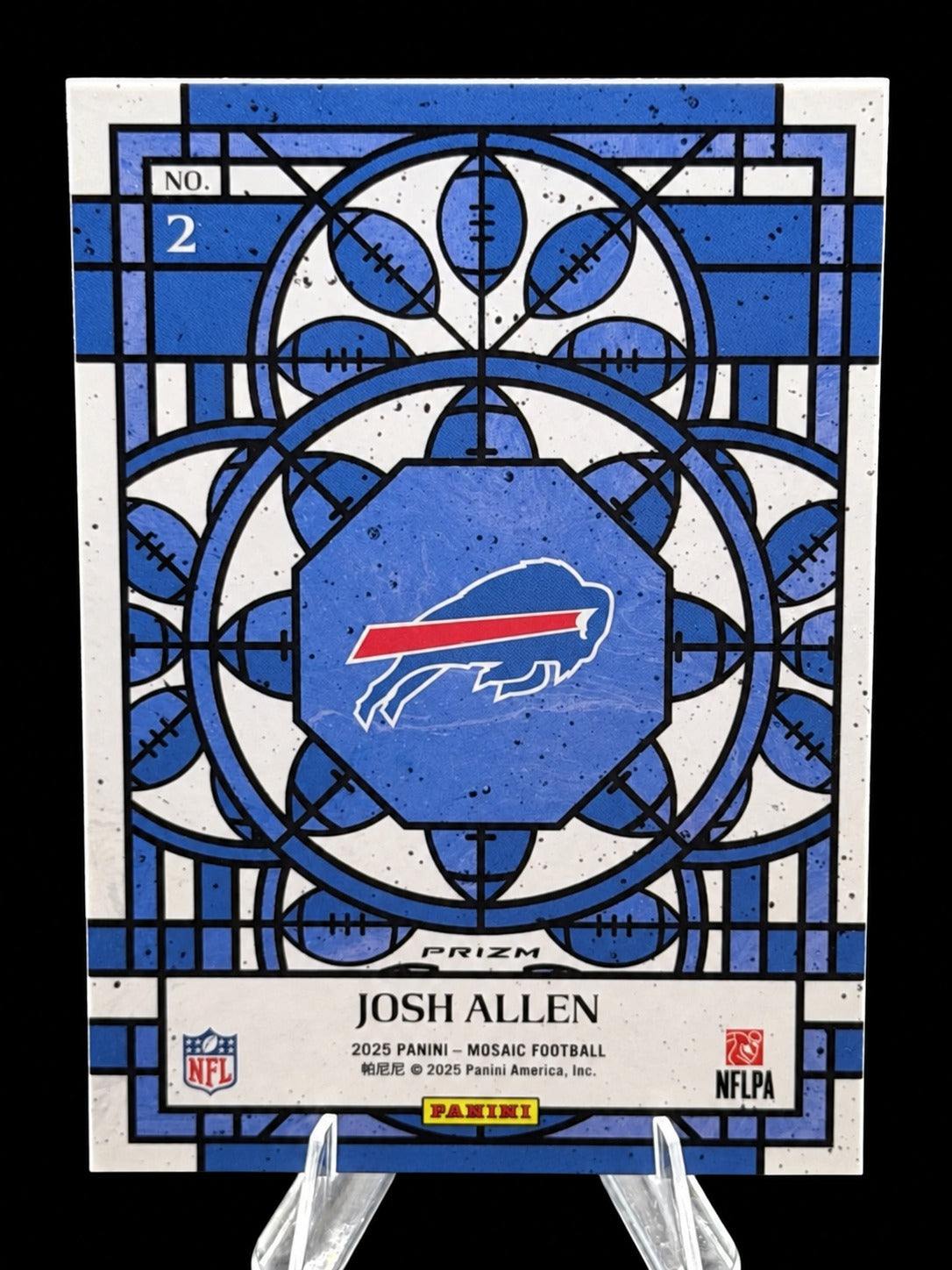2025 Panini Mosaic #2 Josh Allen Stained Glass