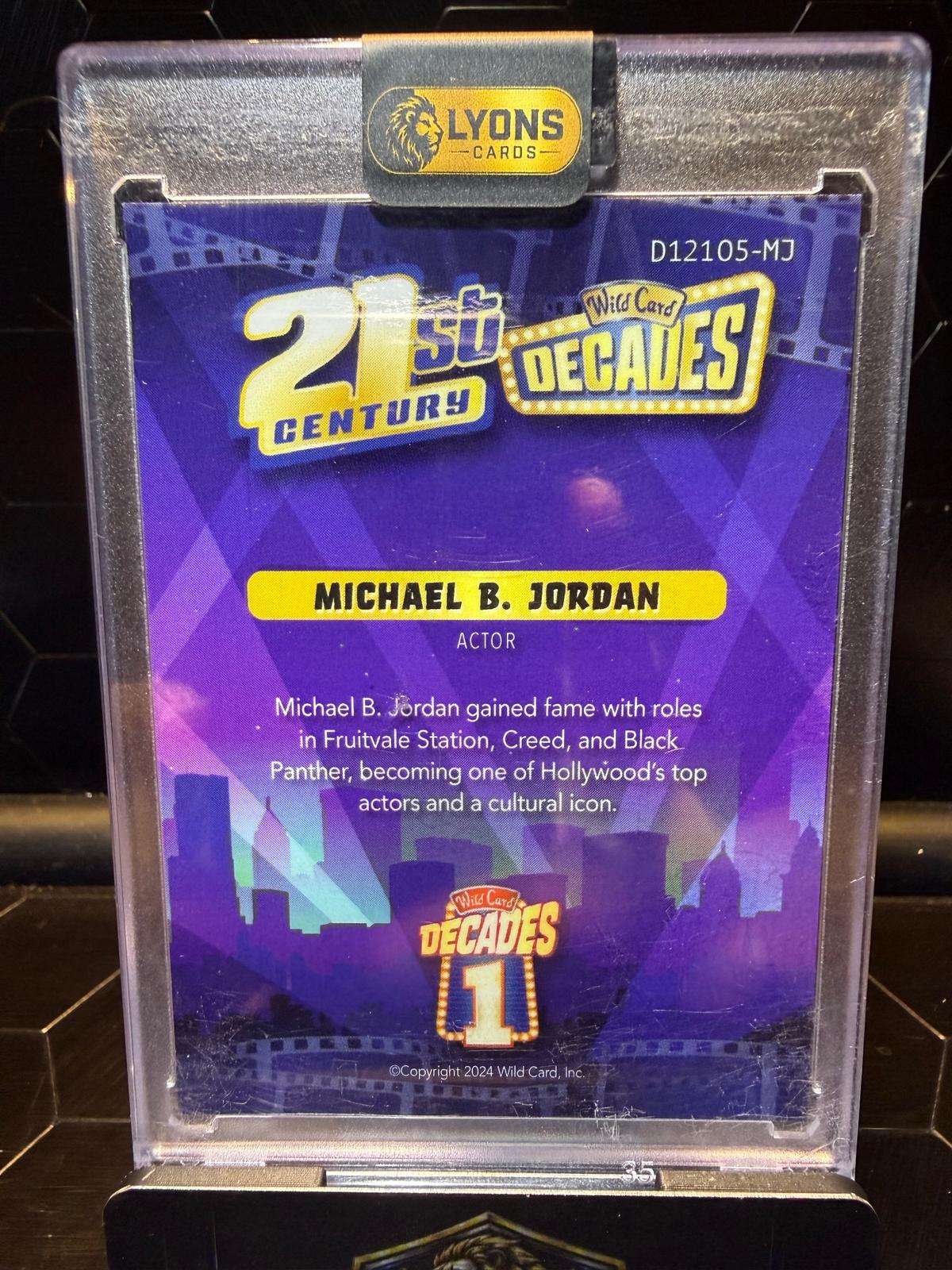 2024 Wild Card 21st Century Decades Michael B. Jordan #D12105 MJ 1/1