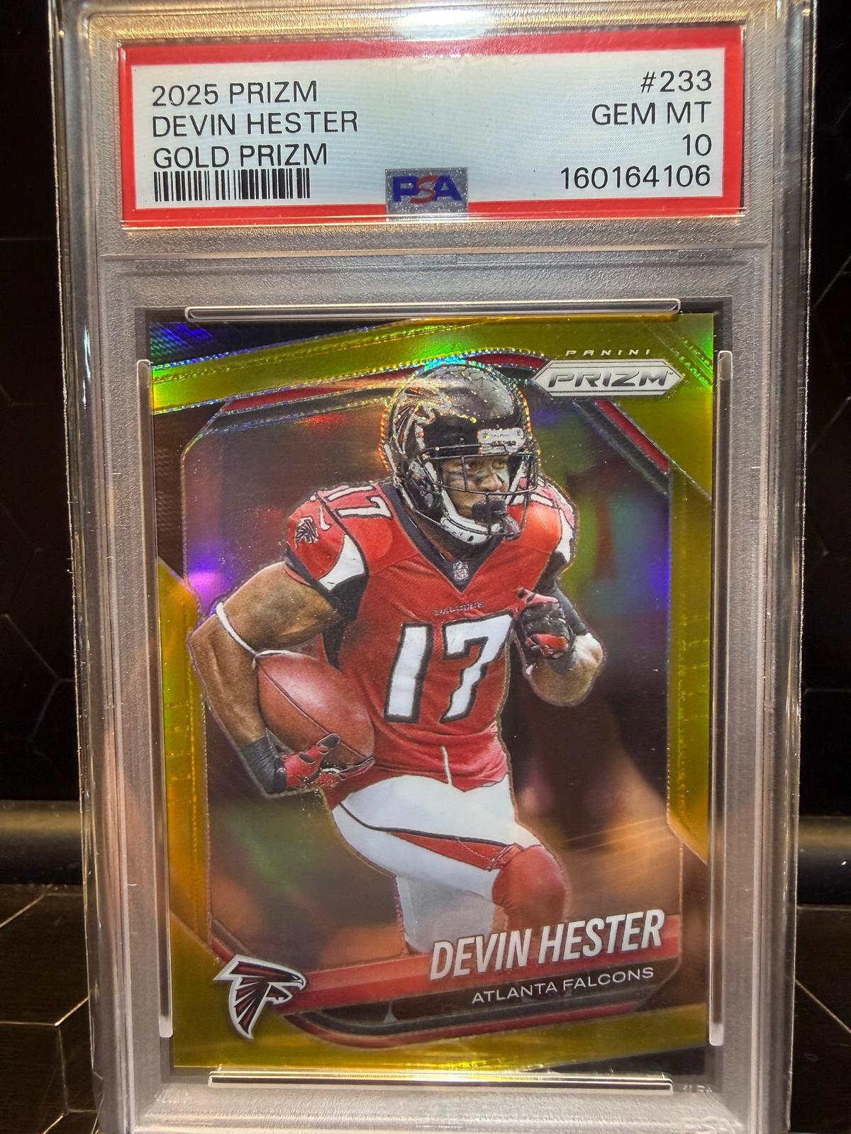 2025 Panini Prizm Devin Hester #233 Gold Prizm 01/10 PSA 10