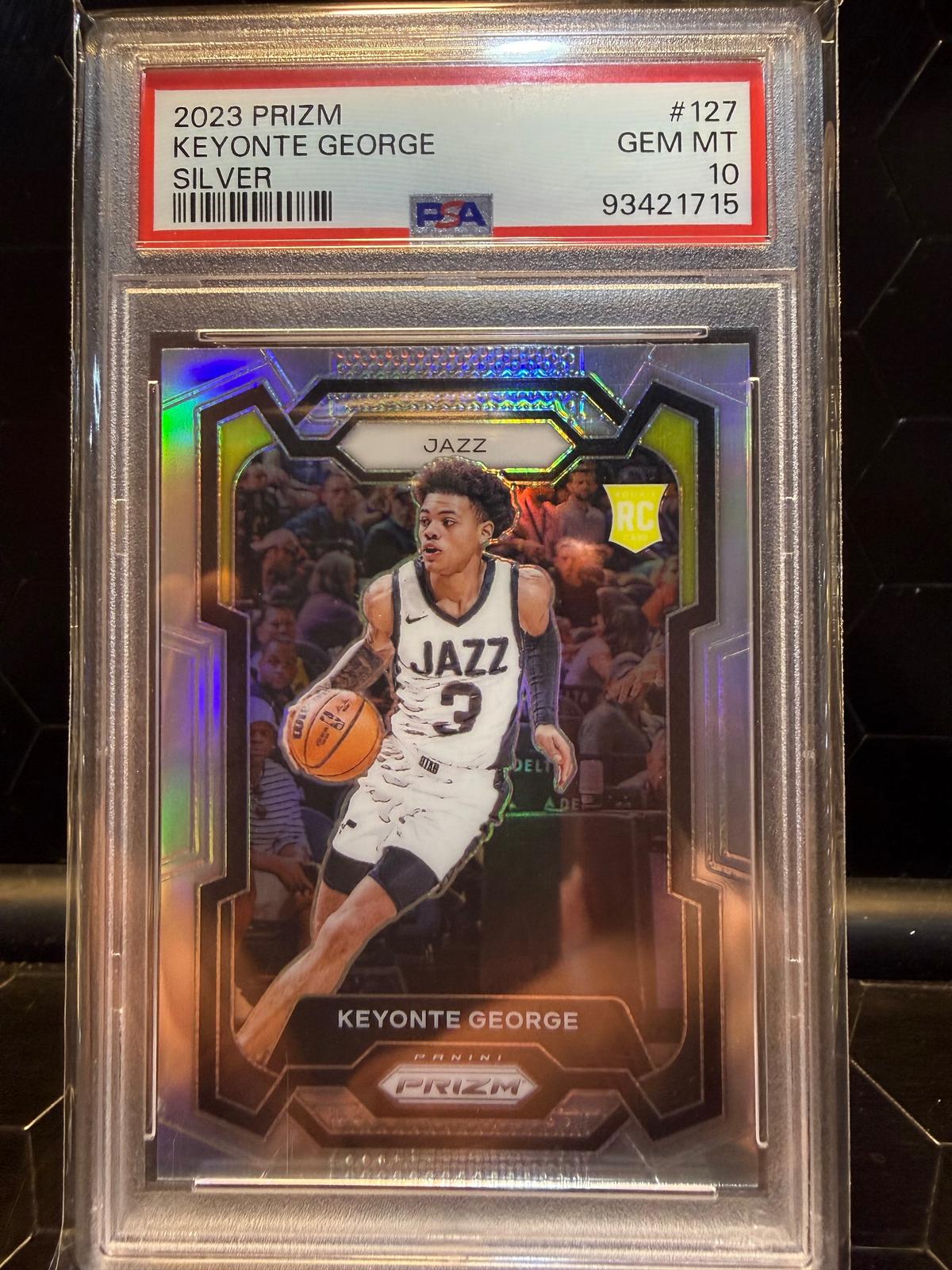 2023-24 Panini Prizm #127 Keyonte George Silver PSA 10