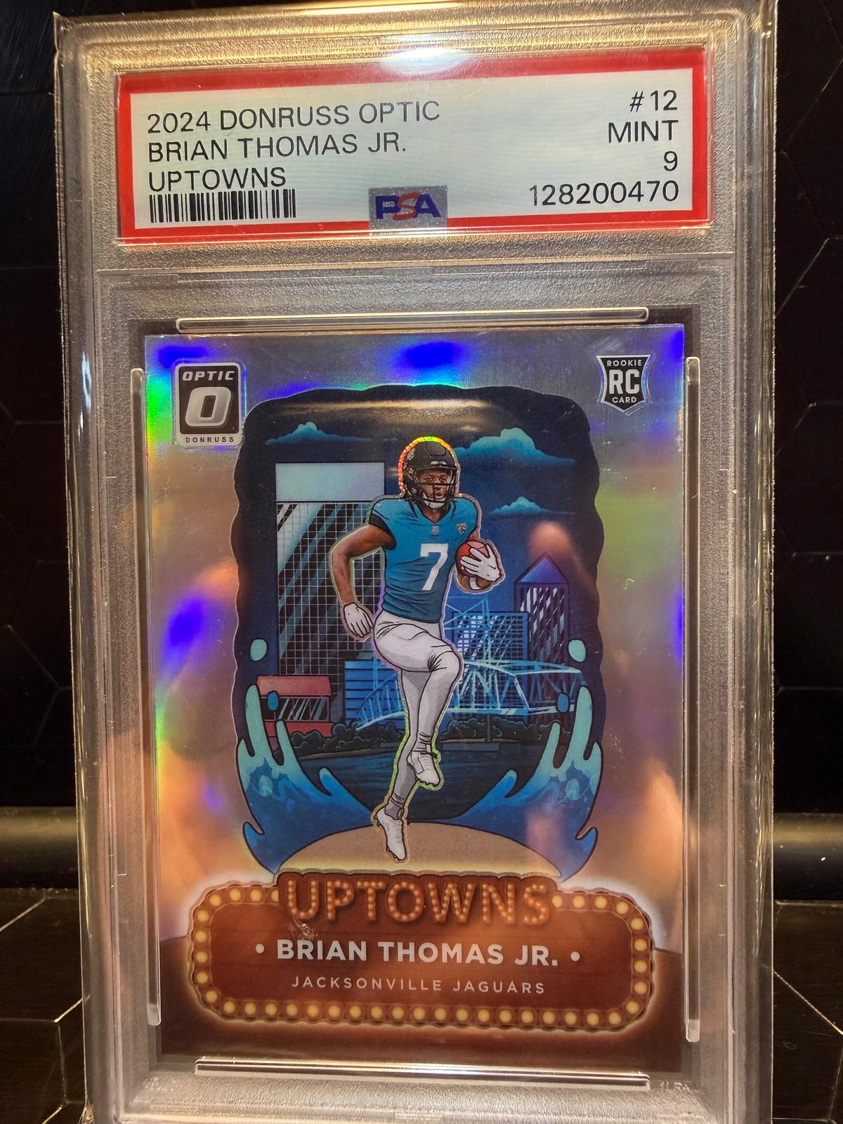 2024 Donruss Optic #12 Brian Thomas Jr. Uptowns PSA 9