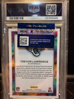 2023 Panini Prizm Trevor Lawrence #CB10 Color Blast Color Blast PSA 10