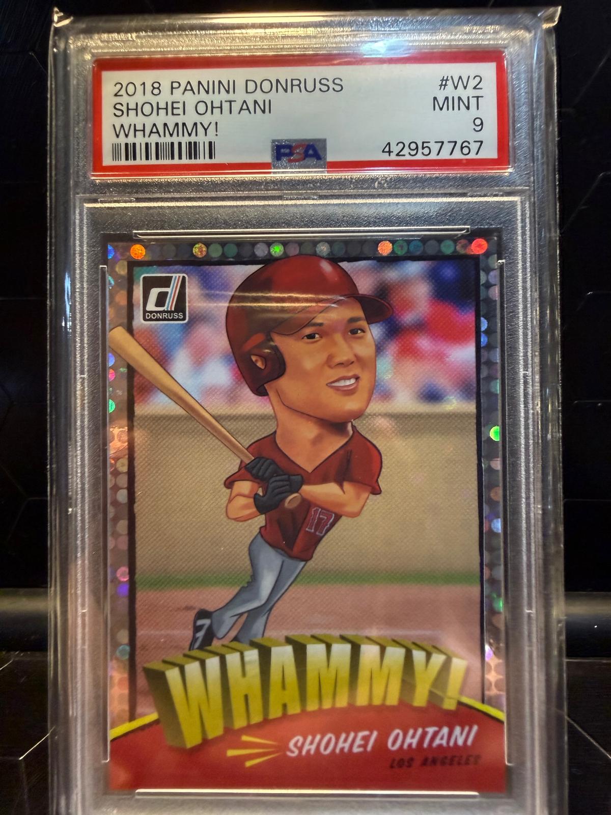 2018 Panini Donruss Shohei Ohtani #W2 Whammy! PSA 9