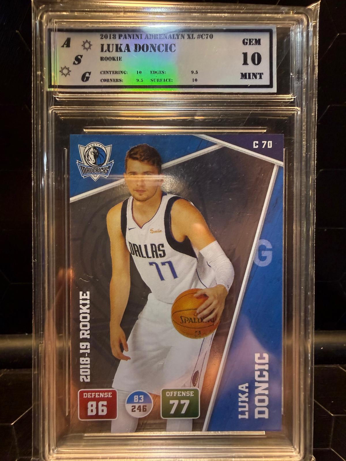 2018-19 Panini Adrenalyn XL Luka Doncic #C70 Rookie ASG 10 Gem Mint