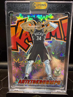 2024–25 Panini Revolution Giannis Antetokounmpo #7 Kaboom! Vertical SSP