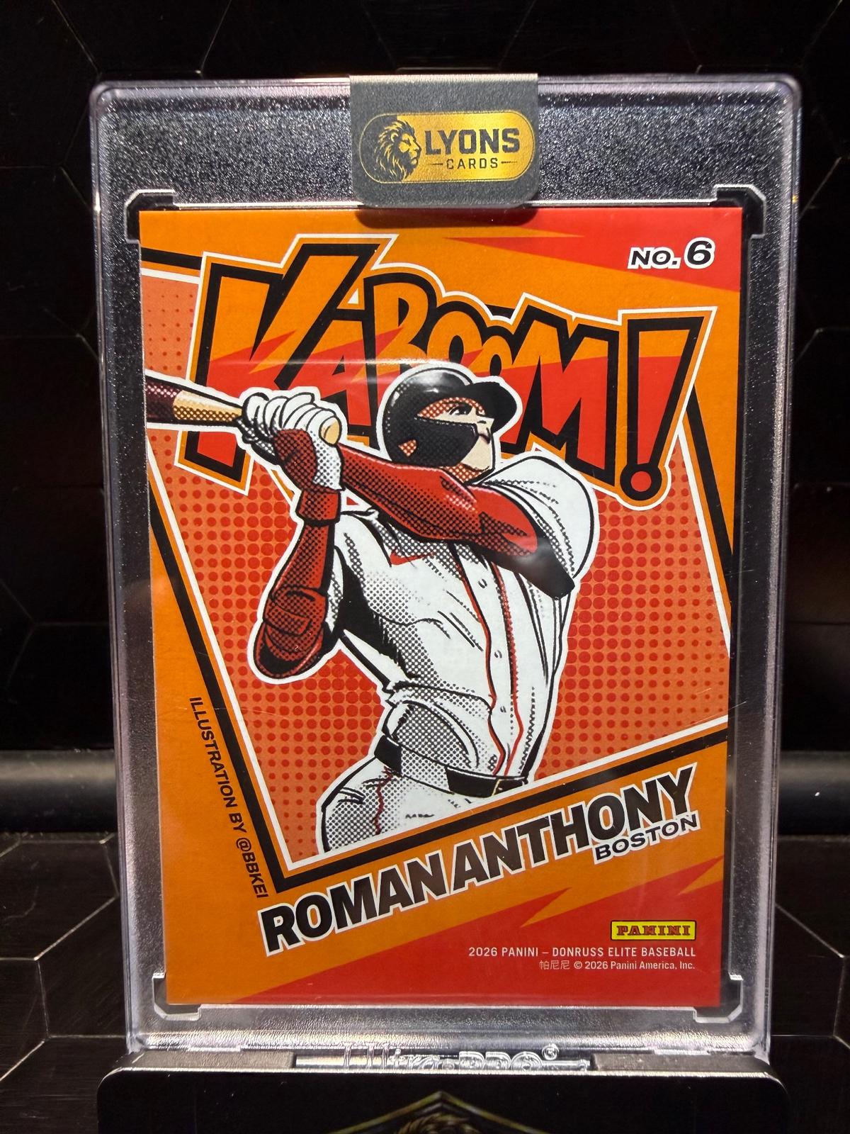 2026 Panini Donruss Elite Roman Anthony #6 Kaboom! SSP Raw