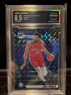 2024-25 Panini Mosaic Joel Embiid #152 Genesis Arena Club 8.5