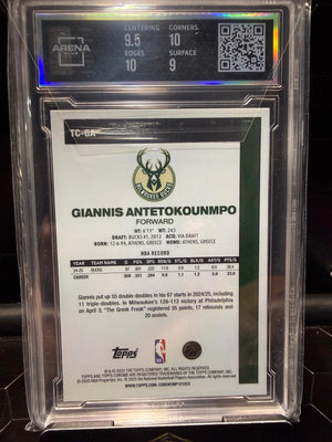 2025-26 Topps Chrome Giannis Antetokounmpo #TC-GA 1980-81 Arena Club 9.5