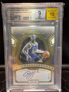 2023-24 Flawless Chris Paul #47 Flawless Shade Sig Gold Auto 08/10 BGS 9 Auto 10
