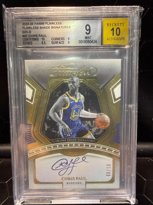 2023-24 Flawless Chris Paul #47 Flawless Shade Sig Gold Auto 08/10 BGS 9 Auto 10