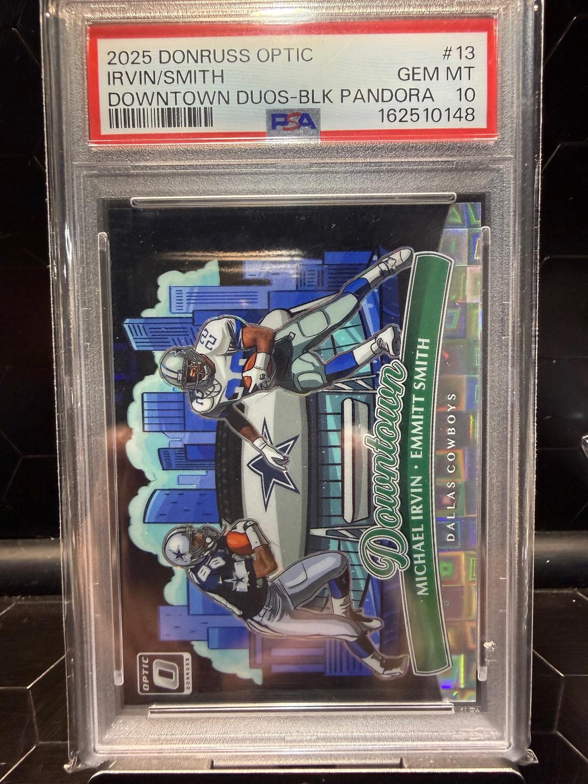 2025 Donruss Optic Irvin/Smith #13 Downtown Duos Black Pandora 11/25 PSA 10
