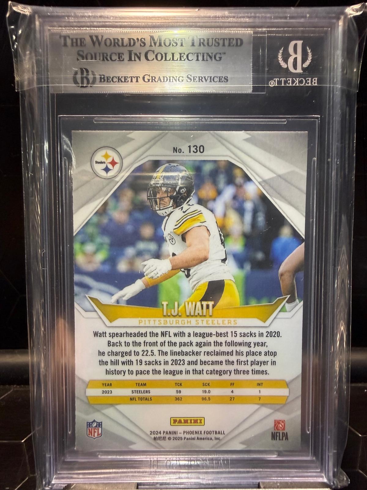 2024 Panini Phoenix #130 T.J. Watt BGS 8.5
