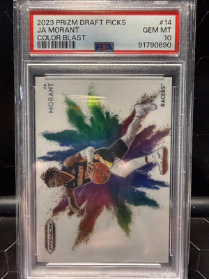 2023 Panini Prizm Draft Picks Ja Morant #14 Color Blast PSA 10