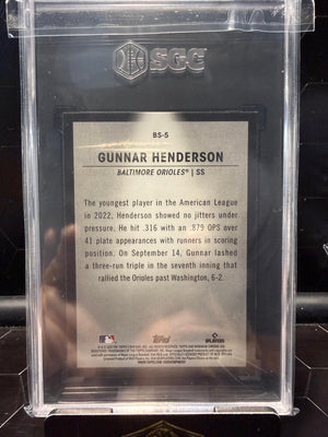 2023 Bowman #BS-5 Gunnar Henderson Spotlights SGC 9