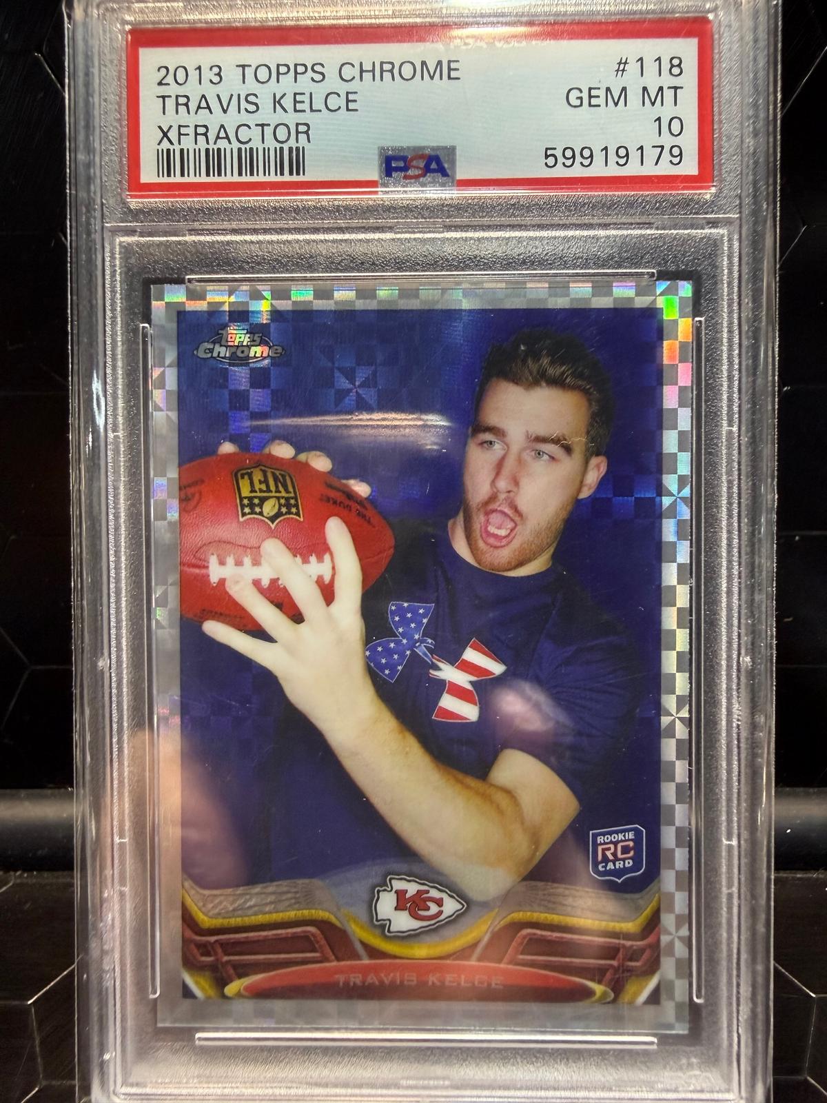 2013 Topps Chrome #118 Travis Kelce XFractor PSA 10