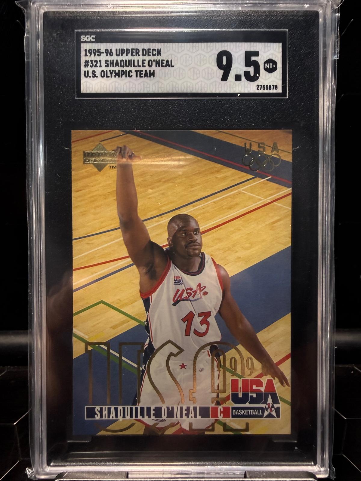 1995-96 Upper Deck #321 Shaquille O'Neal US Olympic Team SGC 9.5