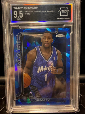 2025-26 Topps Chrome #245 Tracy McGrady Arena Club 9.5