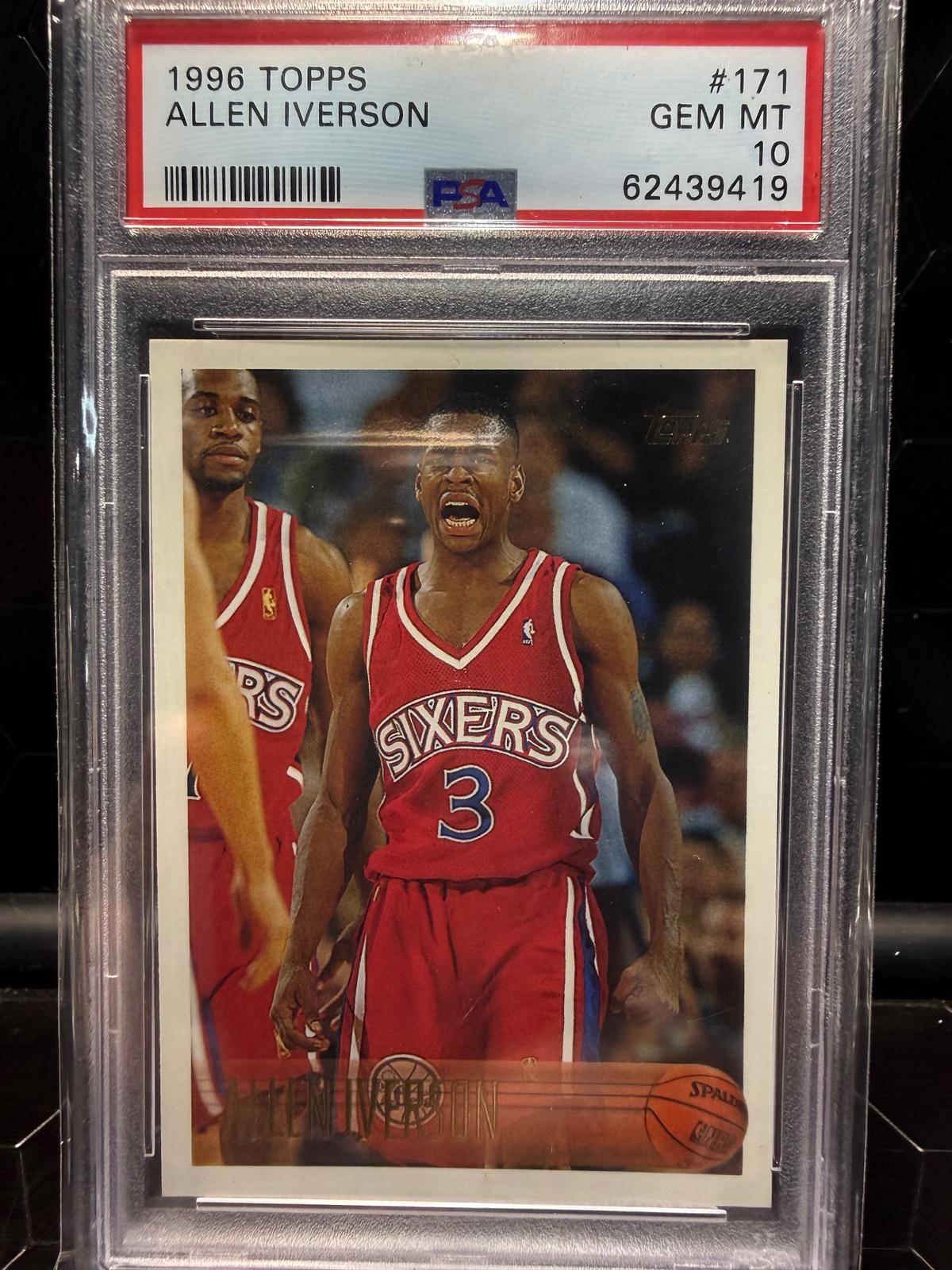 1996-97 Topps #171 Allen Iverson PSA 10