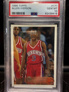 1996-97 Topps #171 Allen Iverson PSA 10