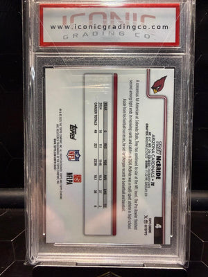 2025 Topps Chrome #4 Trey McBride Hot Pink X-Fractor Iconic 10