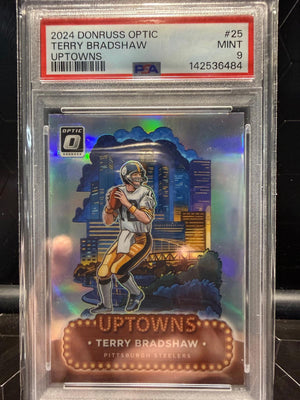 2024 Donruss Optic #25 Terry Bradshaw Uptowns PSA 9