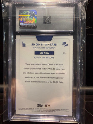 2024 Topps 50/50: Shohei Ohtani #73 Shohei Ohtani CGC 8.5