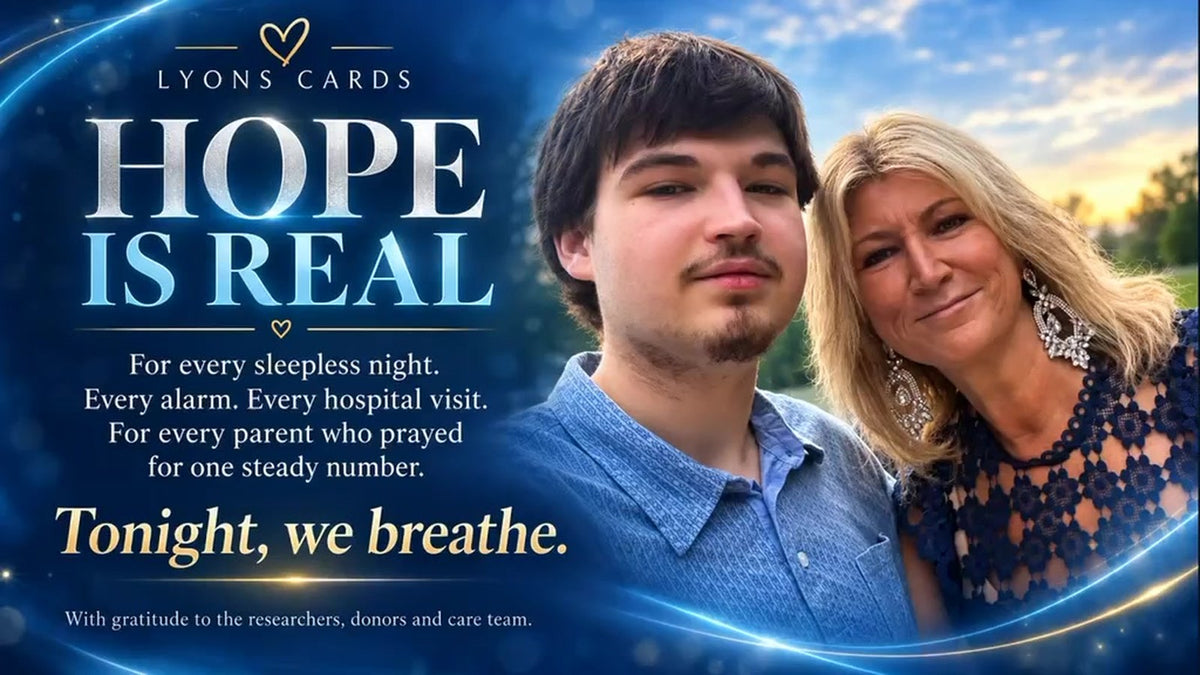 “Tonight, we breathe.” Stacy and Connor, with a message of gratitude from the Lyons family.