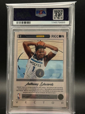 2022-23 Panini Recon Anthony Edwards #12 Vector PSA 10