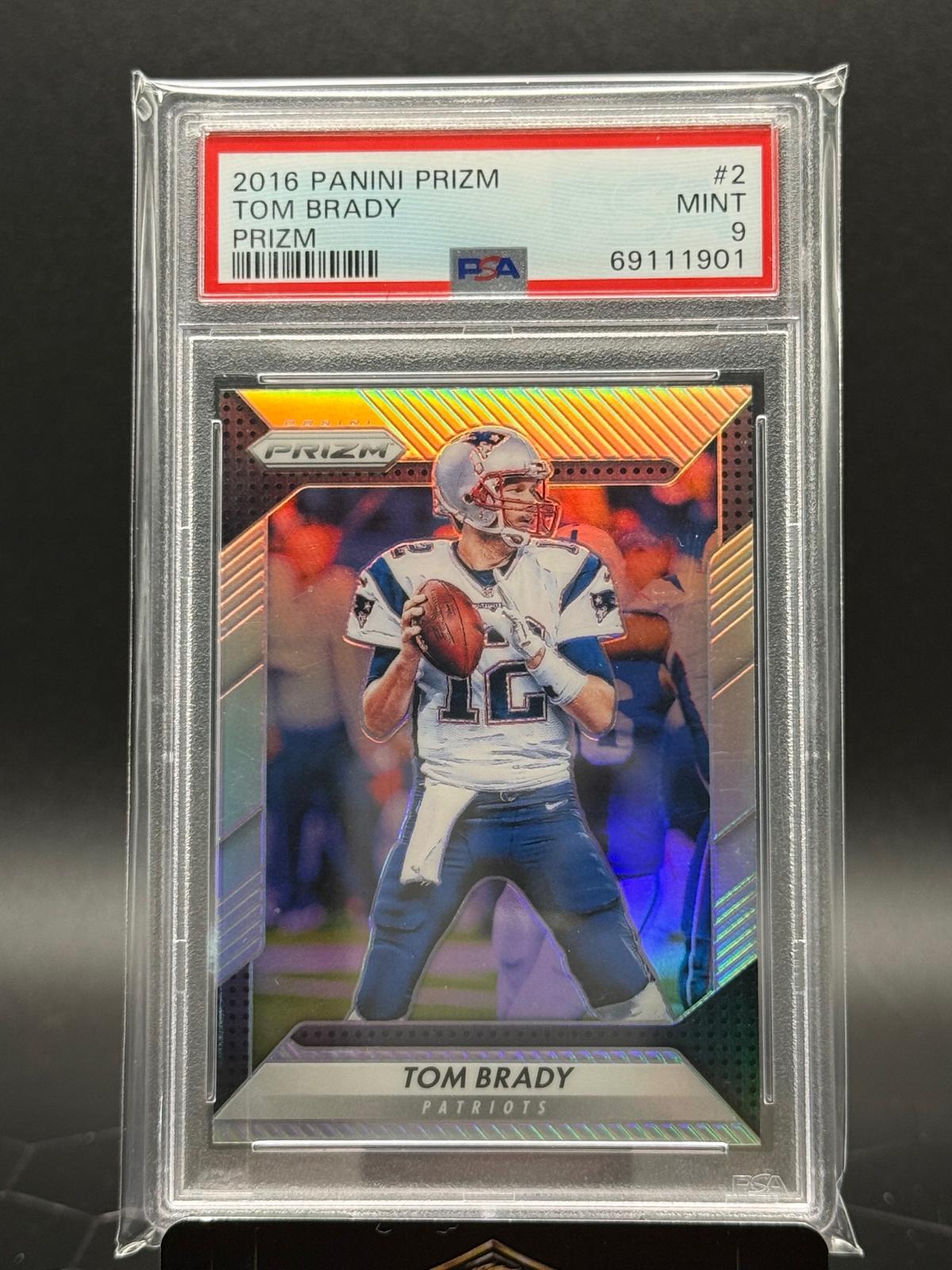 2016 Panini Prizm #2 Tom Brady Prizm PSA 9