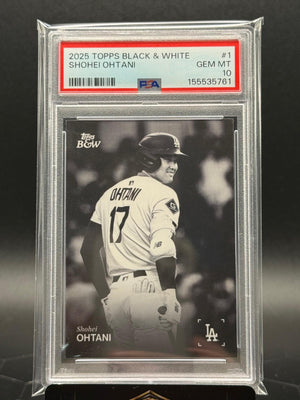 2025 Topps Black & White #1 Shohei Ohtani PSA 10